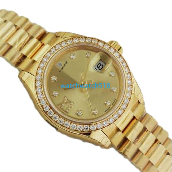 zz factory lady watch 28mm yellow gold 279138 champagne diamond president stainless steel automatic movement mechanical luxury sapphire wris, Slivery;brown
zz factory lady watch 28mm yellow gold 279138 champagne diamond president stainless steel automatic movement mechanical luxury sapphire wris, Slivery;brown