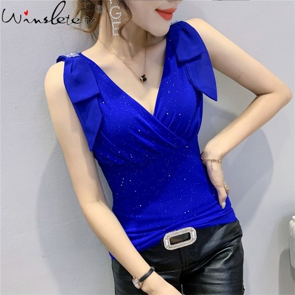 summer european style vest chic v-neck drape shiny bowknot diamonds women sleeveless casual all match t15518a 220316, White
summer european style vest chic v-neck drape shiny bowknot diamonds women sleeveless casual all match t15518a 220316, White