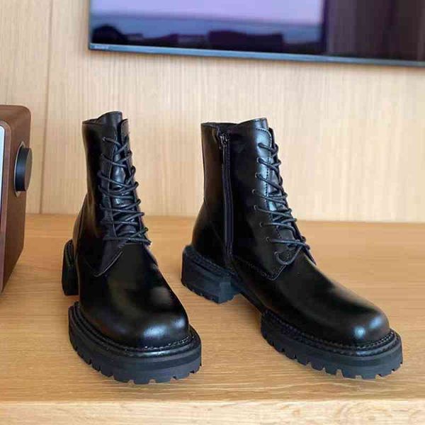 autumn boots early and winter handsome motorcycle boots square head tie single flat thick heels tooling british martin women 269n, Black
autumn boots early and winter handsome motorcycle boots square head tie single flat thick heels tooling british martin women 269n, Black