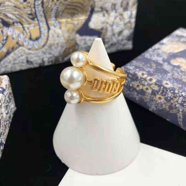 d home three-layer letter pearl opening 2021 brass plated 2022 tide brand fashion design necklace bracelet ring stud earrings, Silver
d home three-layer letter pearl opening 2021 brass plated 2022 tide brand fashion design necklace bracelet ring stud earrings, Silver