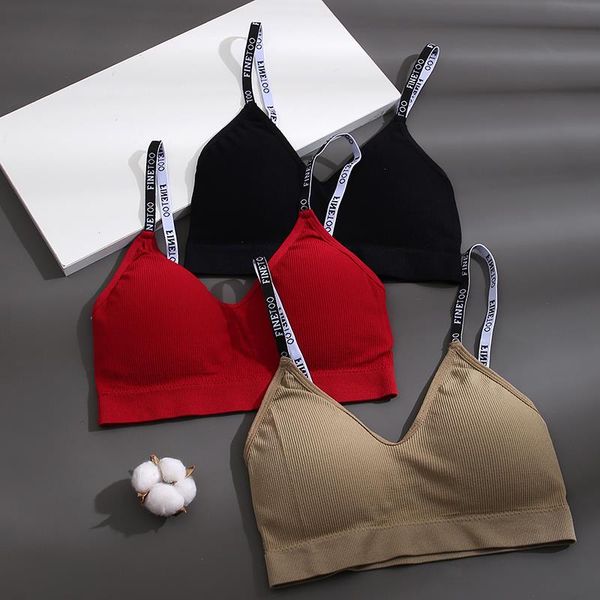 finetoo women seamless gathering bralette push up bra girls letter strap wireless brassiere female intimates -2xl, Red;black
finetoo women seamless gathering bralette push up bra girls letter strap wireless brassiere female intimates -2xl, Red;black