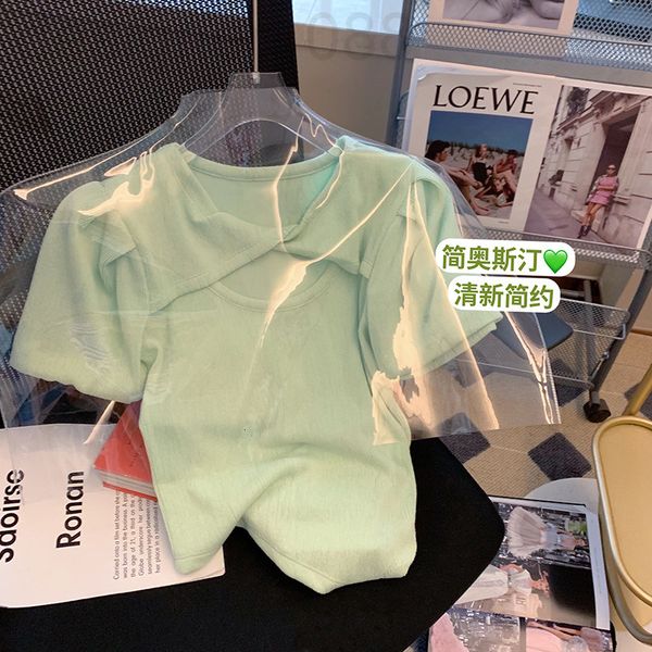 women's t-shirt designer green bubble sleeve irregular short t-shirt women's 2022 summer new ins fashion design sense niche hollow, White
women's t-shirt designer green bubble sleeve irregular short t-shirt women's 2022 summer new ins fashion design sense niche hollow, White