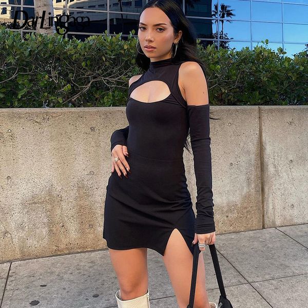 darlingaga cold shoulder long sleeve bodycon black dress women fashion cut out dresses mini split club party outfits cloth, Black;gray
darlingaga cold shoulder long sleeve bodycon black dress women fashion cut out dresses mini split club party outfits cloth, Black;gray