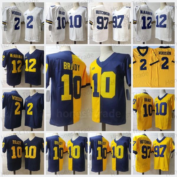 ncaa michigan 10 tom brady football jersey college 2 woodson 5 sainristil 97 hutchinson 9 mccarthy 12 mcnamara 30 hill 3 rashan gary navy 5, Black
ncaa michigan 10 tom brady football jersey college 2 woodson 5 sainristil 97 hutchinson 9 mccarthy 12 mcnamara 30 hill 3 rashan gary navy 5, Black