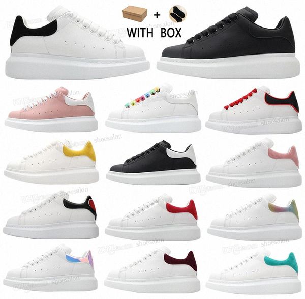 with box shoes designer men women womens leather flat velvet lace up white mens espadrilles o sneaker''mcqueens''alexand, Black
with box shoes designer men women womens leather flat velvet lace up white mens espadrilles o sneaker''mcqueens''alexand, Black