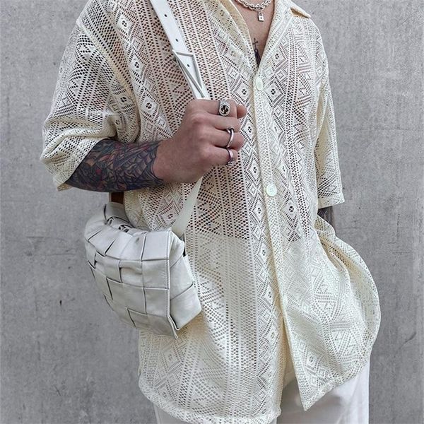 men's clothing european american autumn thin japanese cut-out shirt lapel slim buttoned shirt camisas para hombre 220810, White;black
men's clothing european american autumn thin japanese cut-out shirt lapel slim buttoned shirt camisas para hombre 220810, White;black