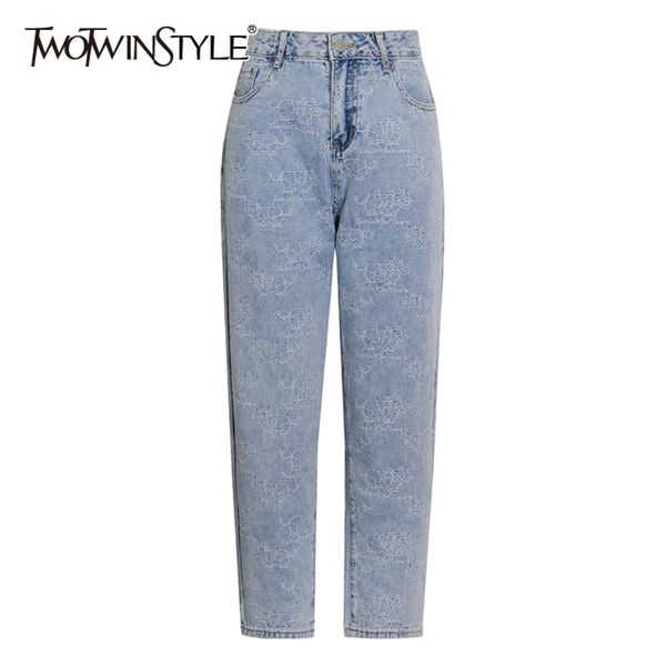 denim casual minimalist pants for women high waist blue jeans female fashion clothing spring 210423
denim casual minimalist pants for women high waist blue jeans female fashion clothing spring 210423