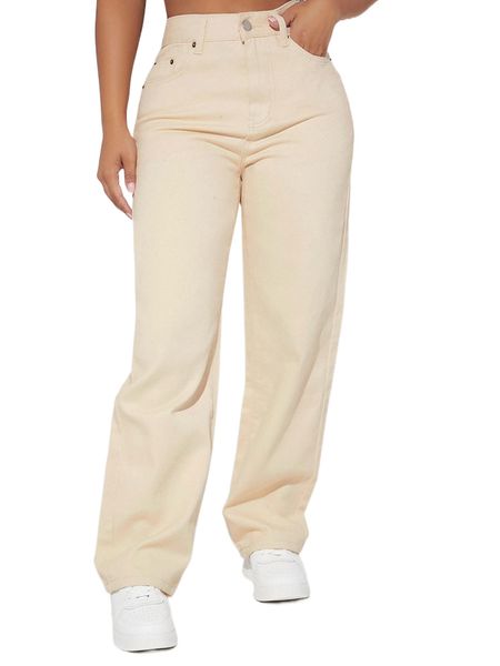 petite high waist straight leg jeans 16eu#, Blue