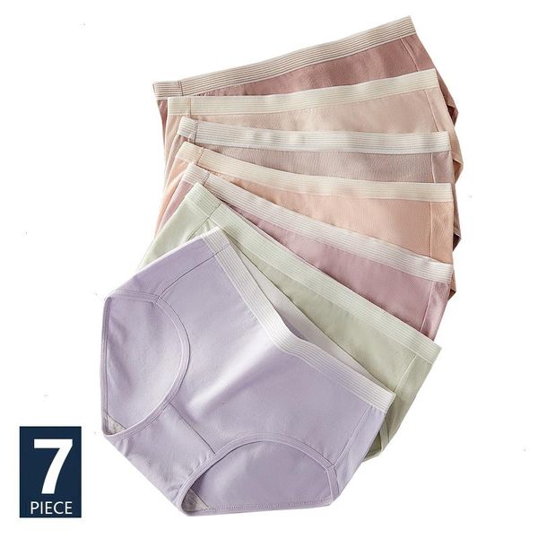 7pcs set underwear women panties cotton breathable cute girls briefs solid panty soft underpants seamless lingerie, Black;pink
7pcs set underwear women panties cotton breathable cute girls briefs solid panty soft underpants seamless lingerie, Black;pink