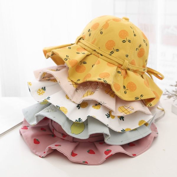 sweet baby summer hat for girls panama cotton fruit print kids bucket hats bowknot princess children sun cap beach travel 1-3y, Yellow
sweet baby summer hat for girls panama cotton fruit print kids bucket hats bowknot princess children sun cap beach travel 1-3y, Yellow