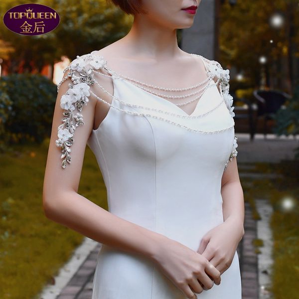 wedding jewelry lace covered shawl pearls shoulder chain baroque pure handmade pendant diamond bridal rhinestone neck chain accessories brid, White
wedding jewelry lace covered shawl pearls shoulder chain baroque pure handmade pendant diamond bridal rhinestone neck chain accessories brid, White