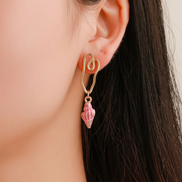matte gold conch dangle earrings european women irregular metal shell stud earring hollow out tassel beach summer ear drop ornament accessor, Silver
matte gold conch dangle earrings european women irregular metal shell stud earring hollow out tassel beach summer ear drop ornament accessor, Silver