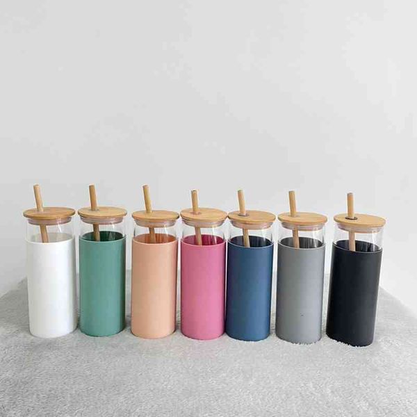 16oz glass mug juice cup milk mugs with silicone sleeve bamboo and straw novelty tumbler wine bottle office car panda drinkware
16oz glass mug juice cup milk mugs with silicone sleeve bamboo and straw novelty tumbler wine bottle office car panda drinkware