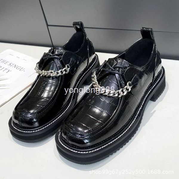 dress shoes chain small leather shoes style summer spring and autumn with skirt square head jk muffin thick soled lefu single, Black
dress shoes chain small leather shoes style summer spring and autumn with skirt square head jk muffin thick soled lefu single, Black