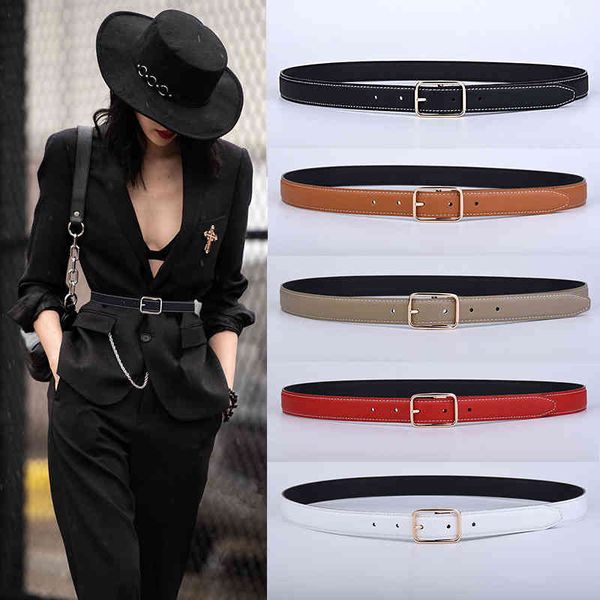 belts fashion cowhide decorative belt women's accessories skirt double-sided suit trend trouser xjxp, Black;brown
belts fashion cowhide decorative belt women's accessories skirt double-sided suit trend trouser xjxp, Black;brown