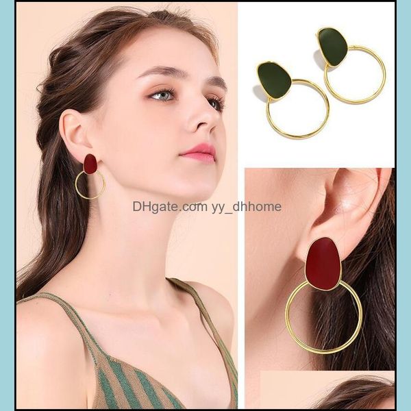 dangle chandelier earrings jewelry simple trendy enamel golden round for women fashion boho brincos drop delivery 2021 prxir, Silver
dangle chandelier earrings jewelry simple trendy enamel golden round for women fashion boho brincos drop delivery 2021 prxir, Silver