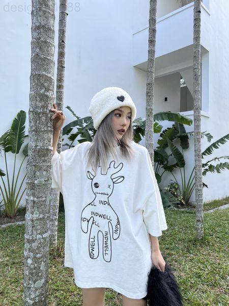 women's t-shirt designer 22 spring and summer new fashion br small print deer letter round neck loose short sleeve t-shirt black white
women's t-shirt designer 22 spring and summer new fashion br small print deer letter round neck loose short sleeve t-shirt black white