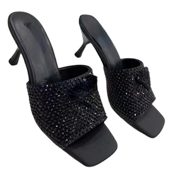 fine heel slippers sandals op18 square head luxury diamond open-toe large 34-41 single-word slippers european and american fashion brand, Black
fine heel slippers sandals op18 square head luxury diamond open-toe large 34-41 single-word slippers european and american fashion brand, Black