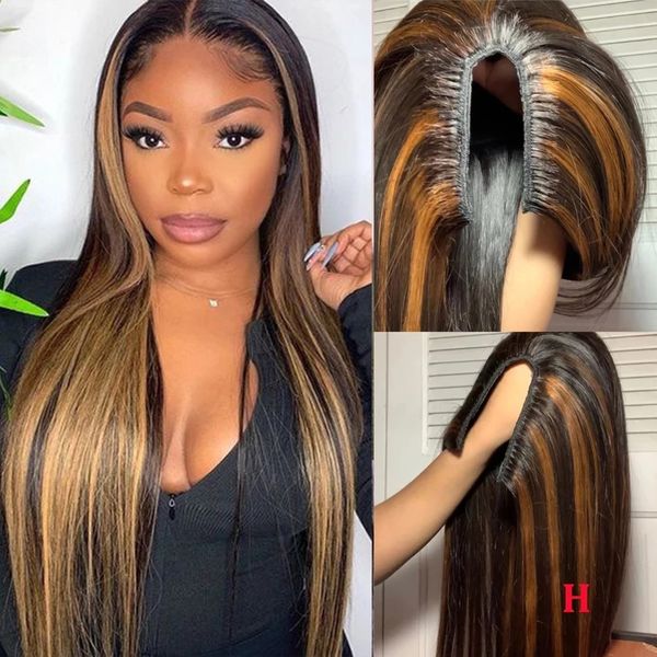bone silky straight u part wig highlight blonde v parts wig human hair 100% brazilian virgin hairs for women 180%density half wigs, Black
bone silky straight u part wig highlight blonde v parts wig human hair 100% brazilian virgin hairs for women 180%density half wigs, Black