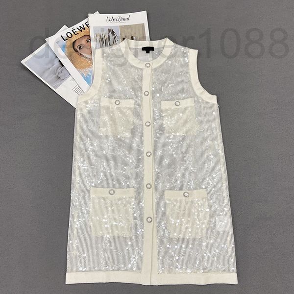women's jumpsuits & rompers designer summer small fragrance women's round neck sleeveless vest dress 2022 new sequin pocket cardig, Black;white
women's jumpsuits & rompers designer summer small fragrance women's round neck sleeveless vest dress 2022 new sequin pocket cardig, Black;white