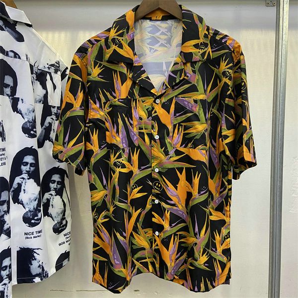 23ss shirts european american street hawaiian short sleeve beach graffiti men's casual shirt top, White;black
23ss shirts european american street hawaiian short sleeve beach graffiti men's casual shirt top, White;black