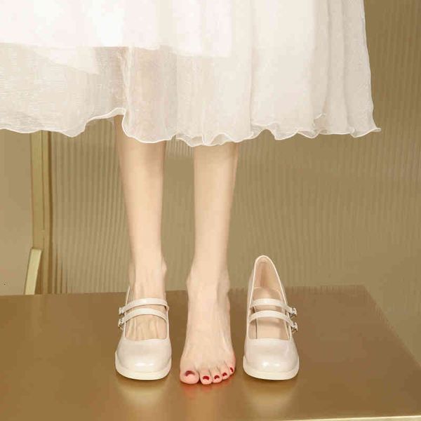 dress shoes square head mary jane shoes thick heels high single women spring and autumn middle heel patent leather ss cgps, Black
dress shoes square head mary jane shoes thick heels high single women spring and autumn middle heel patent leather ss cgps, Black