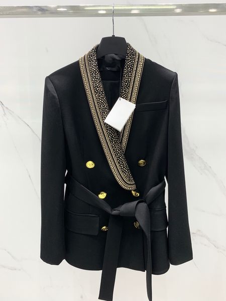 european fashion brand new women's suits & blazerscoat heavy industry rivet collar belt wool suit, White;black
european fashion brand new women's suits & blazerscoat heavy industry rivet collar belt wool suit, White;black