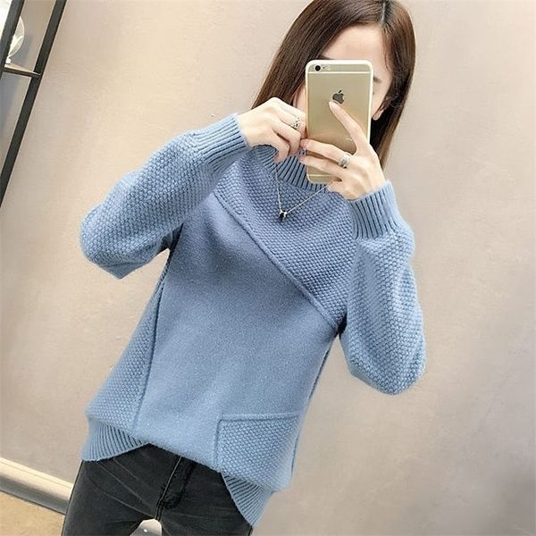 neck women sweater autumn winter warm pullover jumper fashion basic rib female red lj201113, White;black
neck women sweater autumn winter warm pullover jumper fashion basic rib female red lj201113, White;black