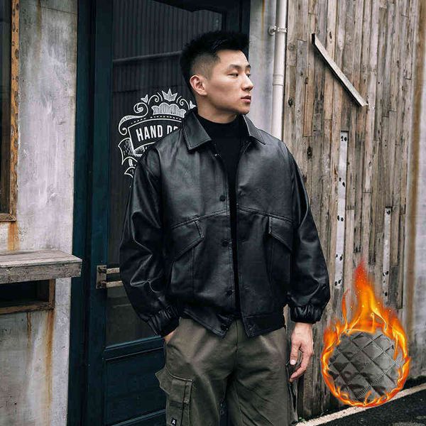 houzhou men's winter jacket faux leather jacket coat waterproof motorcycle jacket techwear black korean streetwear hip hop pu t220728
houzhou men's winter jacket faux leather jacket coat waterproof motorcycle jacket techwear black korean streetwear hip hop pu t220728