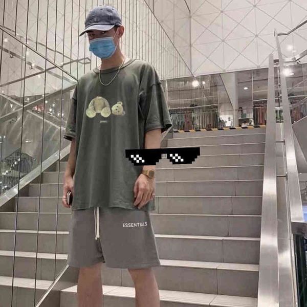 t-shirt correct version 21ss palmangel angels army green bear trend short sleeve t-shirt ts2x, White;black
t-shirt correct version 21ss palmangel angels army green bear trend short sleeve t-shirt ts2x, White;black