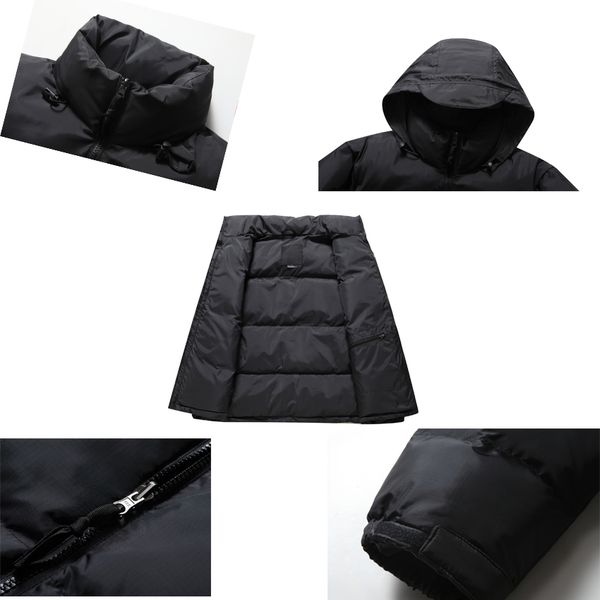 new mens down winter jacket men stylist outdoor warm jacket fashion casual spliced hooded patchwork contrast color waterproof, Black
new mens down winter jacket men stylist outdoor warm jacket fashion casual spliced hooded patchwork contrast color waterproof, Black