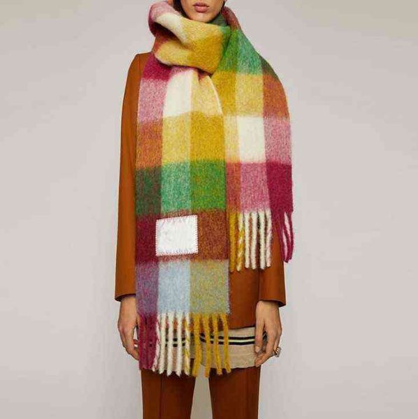 2022 new thickened and lengthened scarf ac rainbow lattice stripe tassel imitation cashmere autumn winter shawl xwl, Blue;gray
2022 new thickened and lengthened scarf ac rainbow lattice stripe tassel imitation cashmere autumn winter shawl xwl, Blue;gray