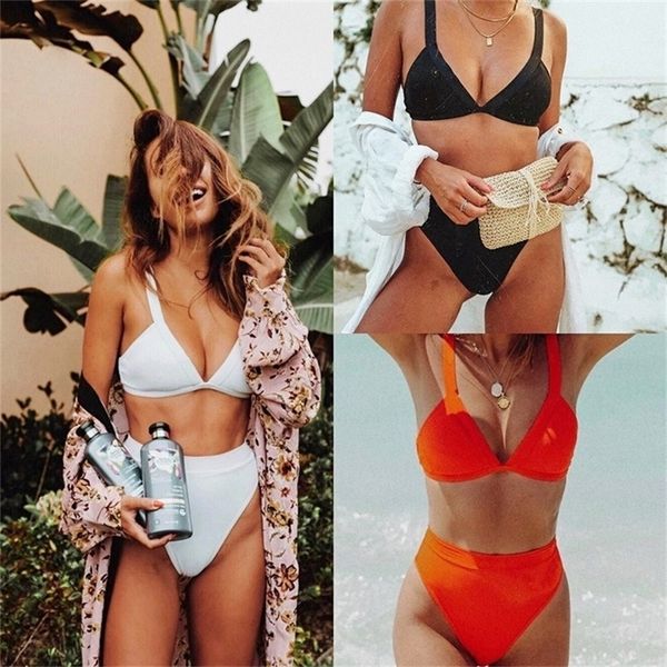 retro swimwear women high waist bikini swimsuit women vintage brazilian bikinis orange swimming suit for women bikini set t200508, White;black
retro swimwear women high waist bikini swimsuit women vintage brazilian bikinis orange swimming suit for women bikini set t200508, White;black