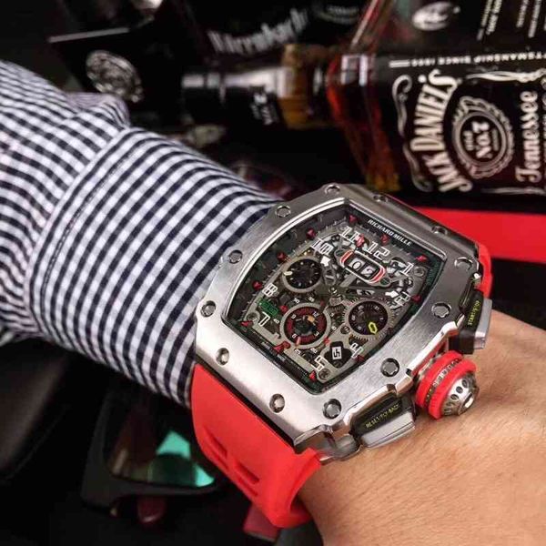 luxury mens mechanics watch rihca milleses rm11-03 automatic mechanical movement imported rubber watchband xtrw, Slivery;brown
luxury mens mechanics watch rihca milleses rm11-03 automatic mechanical movement imported rubber watchband xtrw, Slivery;brown