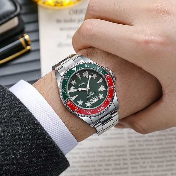 luxury brand men watches vintage stainless steel calendar luminous wristwatch, Slivery;brown
luxury brand men watches vintage stainless steel calendar luminous wristwatch, Slivery;brown