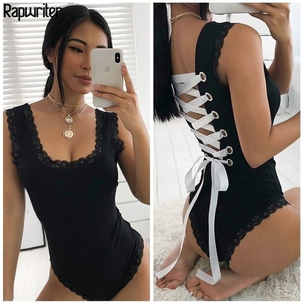 rapwriter backless cross lace up skinny lace patchwork black bodysuit stretch sleeveless open crotch bodysuit y200401, Black;white
rapwriter backless cross lace up skinny lace patchwork black bodysuit stretch sleeveless open crotch bodysuit y200401, Black;white
