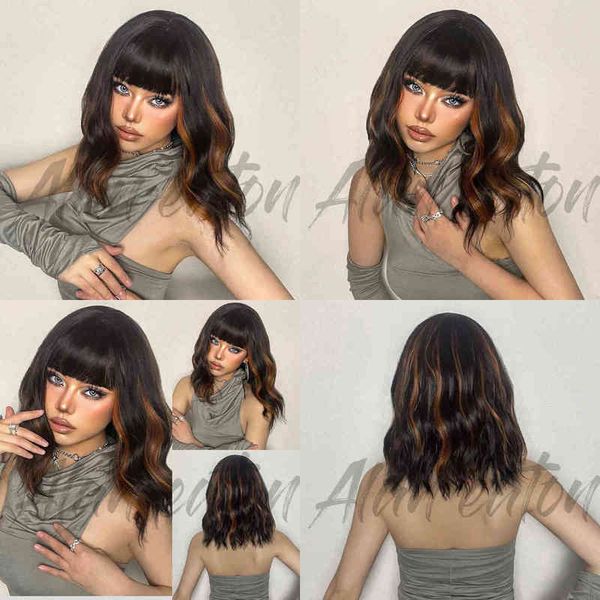 domestic silk black brown peach qi bangs long curly hair outdoor wig set daily use 220527
domestic silk black brown peach qi bangs long curly hair outdoor wig set daily use 220527