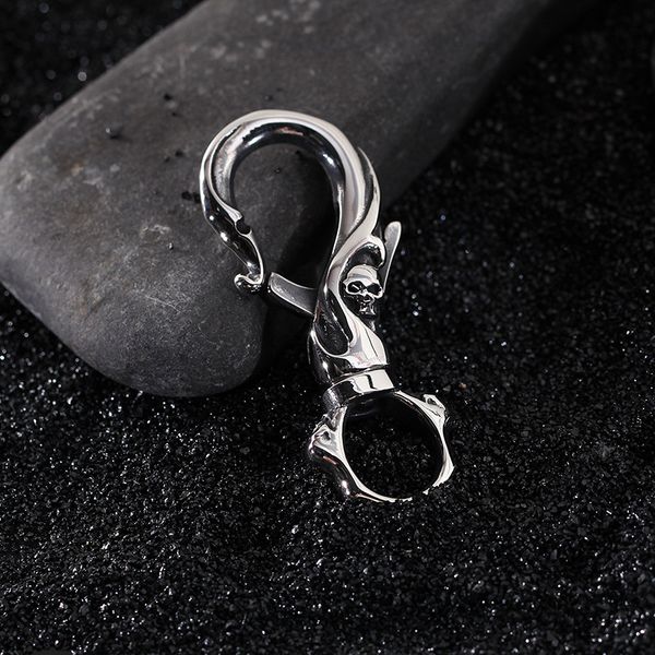 personality large skull stainless steel necklace men's skeleton keychain pendant jewelry for father gifts rope chain 4mm 22 inch, Silver
personality large skull stainless steel necklace men's skeleton keychain pendant jewelry for father gifts rope chain 4mm 22 inch, Silver