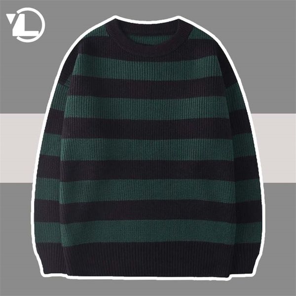 striped knitted sweater men women vintage tate langdon loose sweaters harajuku green warm autumn jumper pullover casual 220817, White;black
striped knitted sweater men women vintage tate langdon loose sweaters harajuku green warm autumn jumper pullover casual 220817, White;black
