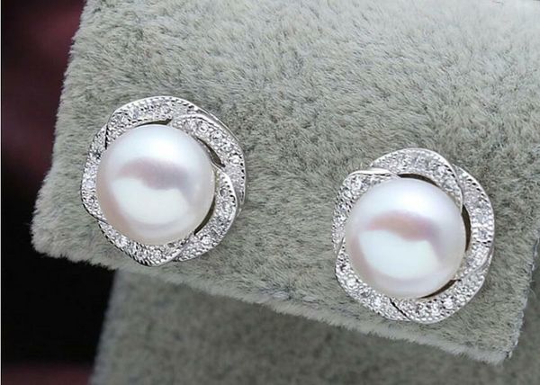 7-8mm natural freshwater pearl rose earrings fashion party wedding pearl earrings stud, Silver
7-8mm natural freshwater pearl rose earrings fashion party wedding pearl earrings stud, Silver