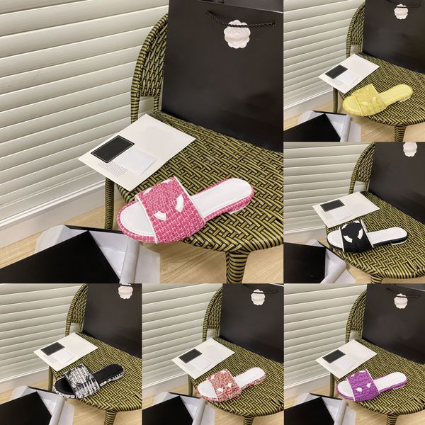 luxurys 2022 beach knit slippers sandals open-toe slide leather pink green yellow womens summer loafers flip-lops lows heels pool mules scuf, Black
luxurys 2022 beach knit slippers sandals open-toe slide leather pink green yellow womens summer loafers flip-lops lows heels pool mules scuf, Black