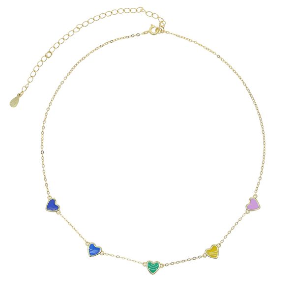 real 925 sterling silver mini heart charm choker necklace enamel red blue rainbow color jewelry for women lady wedding necklaces jewelry who
real 925 sterling silver mini heart charm choker necklace enamel red blue rainbow color jewelry for women lady wedding necklaces jewelry who
