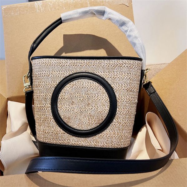 2022 fashion bucket bags sunmmer straw bag woven with leather handbag luxury designer bags women crossbody shoulder bags
2022 fashion bucket bags sunmmer straw bag woven with leather handbag luxury designer bags women crossbody shoulder bags
