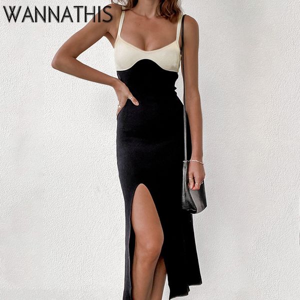 summer sleeveless women patchwork cami midi-calf dress v-neck side split basis black casual clubwear e-gril 2022, Black;gray
summer sleeveless women patchwork cami midi-calf dress v-neck side split basis black casual clubwear e-gril 2022, Black;gray