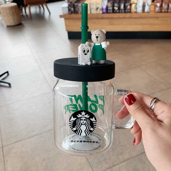 2020 starbucks environmental protection season green apron bear clerk straw cup large capacity mason bottle 600ml water cup
2020 starbucks environmental protection season green apron bear clerk straw cup large capacity mason bottle 600ml water cup