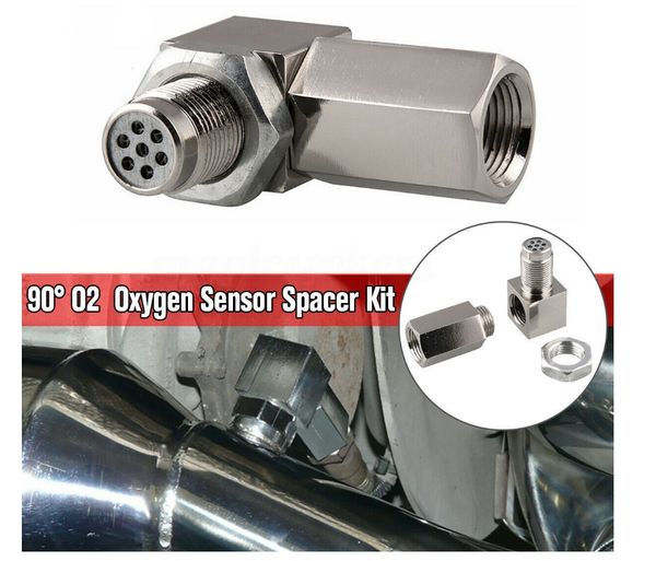 o2 sensor 90 degree mini catalyst converter spacer for exhaust catalyst,not remove the catalyst-check engine light fix
o2 sensor 90 degree mini catalyst converter spacer for exhaust catalyst,not remove the catalyst-check engine light fix