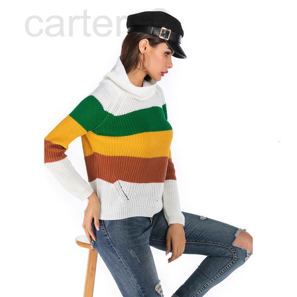 women's sweaters designer 2022 women's spring new striped contrast color backed knitted long sleeved sweater fg522022, White;black
women's sweaters designer 2022 women's spring new striped contrast color backed knitted long sleeved sweater fg522022, White;black