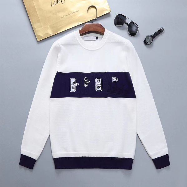 men women sweater long sleeve pullover sweater jumper designer sweaters high-quality fashion slim fit knitwear male letter printing hoodies, White;black
men women sweater long sleeve pullover sweater jumper designer sweaters high-quality fashion slim fit knitwear male letter printing hoodies, White;black
