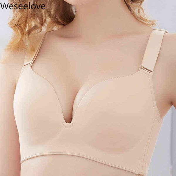 weseelove seamless bras for women push up bra ultra thin plus size bh without bones skin underwear unwired bralette m16-1 t220726, Red;black
weseelove seamless bras for women push up bra ultra thin plus size bh without bones skin underwear unwired bralette m16-1 t220726, Red;black