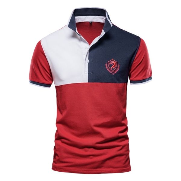 summer patchwork polo shirt men casual style social turn down collar mens polos short sleeve male tees 220606, White;black
summer patchwork polo shirt men casual style social turn down collar mens polos short sleeve male tees 220606, White;black